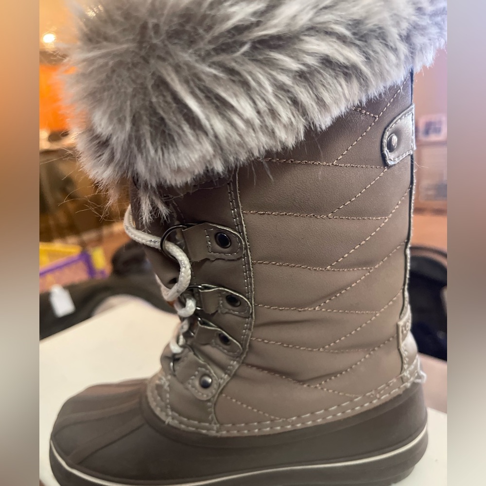 Girls winter fur boots